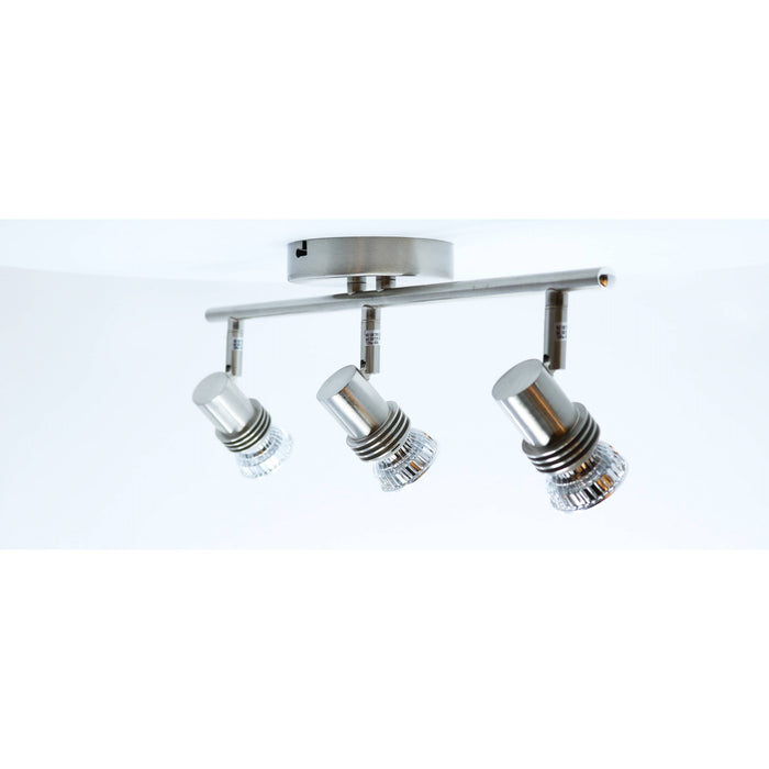 LAMP. TECHO NÍQUEL SATINADO 3L GU10 50W