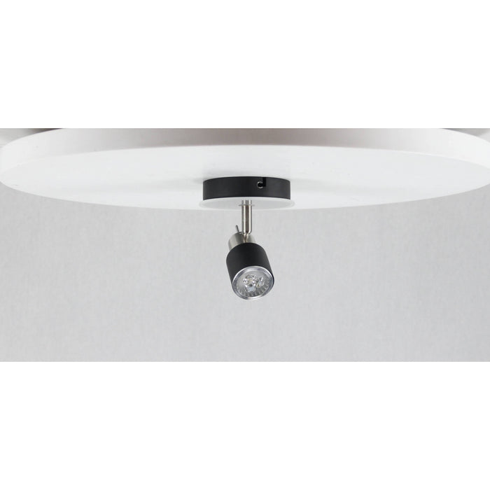 LAMP.TECHO NIQUEL SATINADO 1L GZ10 50W N/B