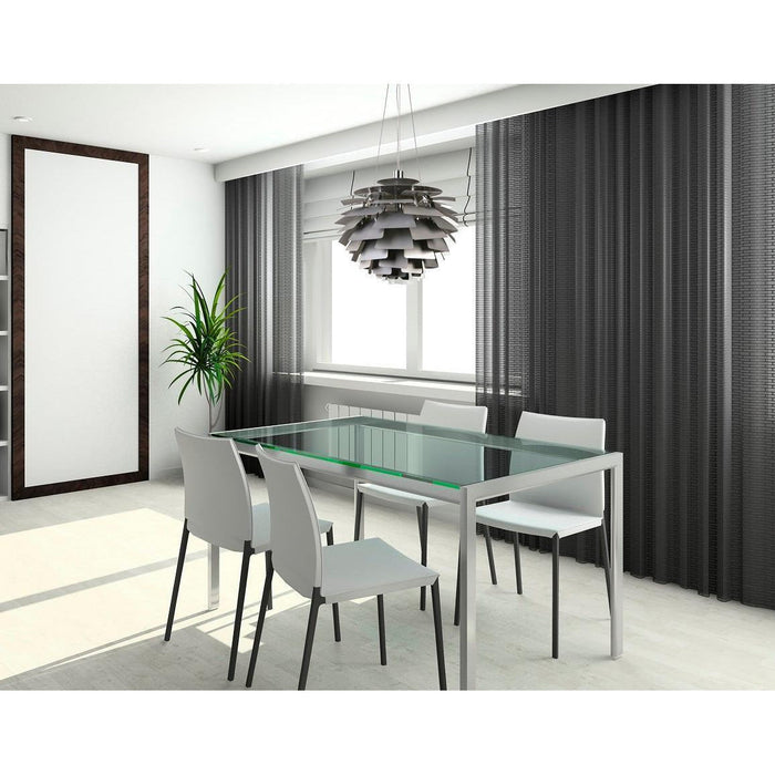 LAMP. COLGANTE PLATEADO 1L E27 100W