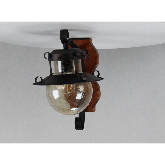 LAMP. PARED MADERA 1L E27 60W