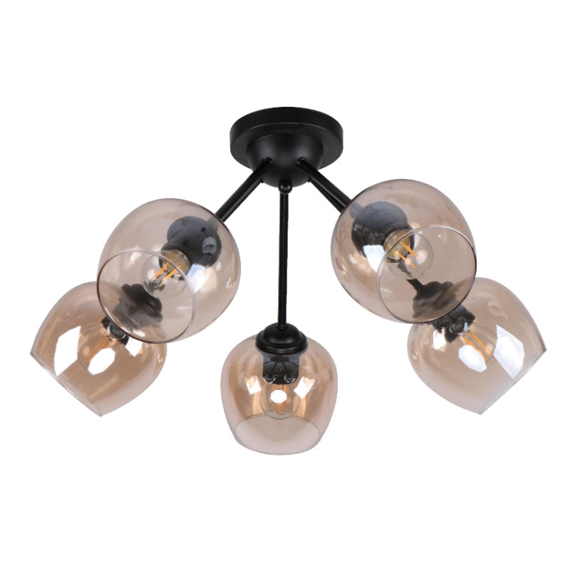 LAMP. TECHO NEGRO 5L E27 40W