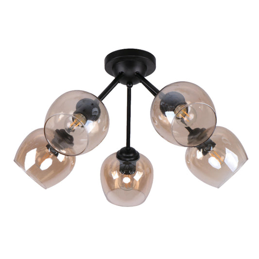 LAMP. TECHO NEGRO 5L E27 40W