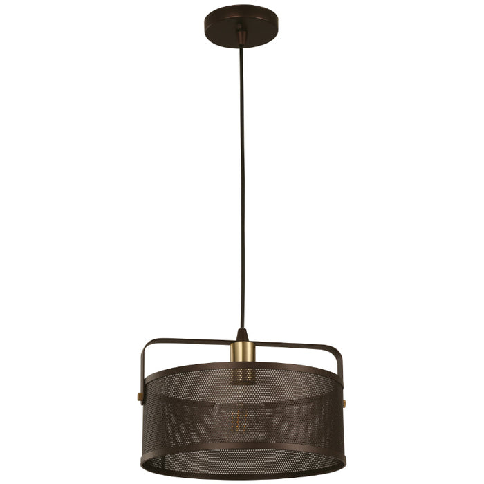 Lámpara Colgante Bronce 1L E26 60W