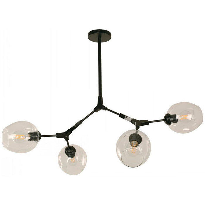 LAMP. COLGANTE NEGRO 4L E27 40W