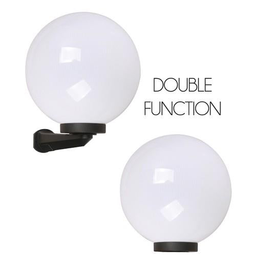 LAMP. EXT. PARED NEGRO 1L E27 60W CONVERTIBLE