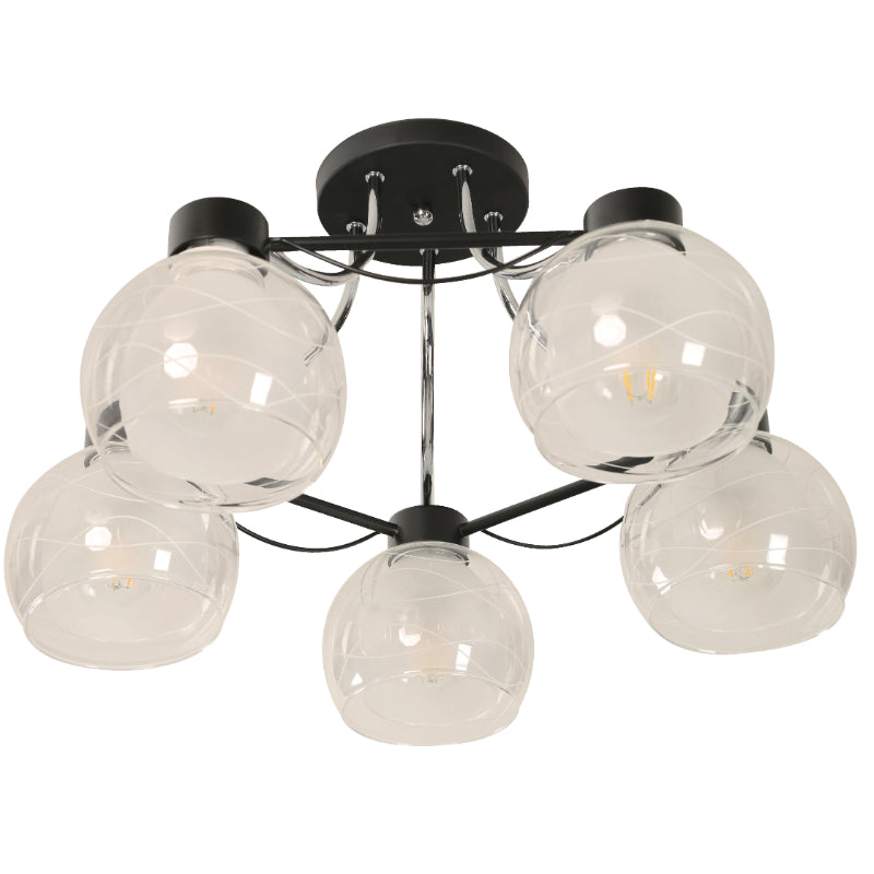 LAMP. TECHO NEGRO 5L E27 40W