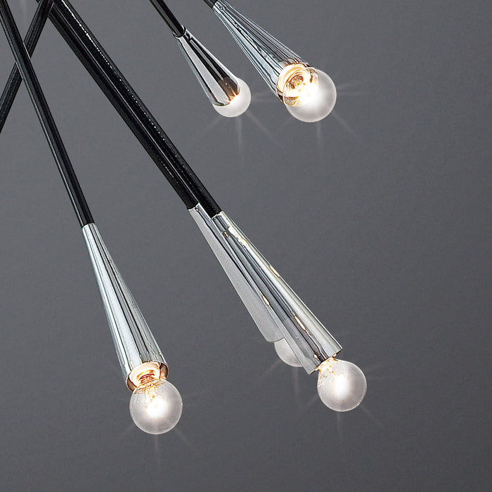 LAMP. COLGANTE ZAZU CROMO 28L E14 40W
