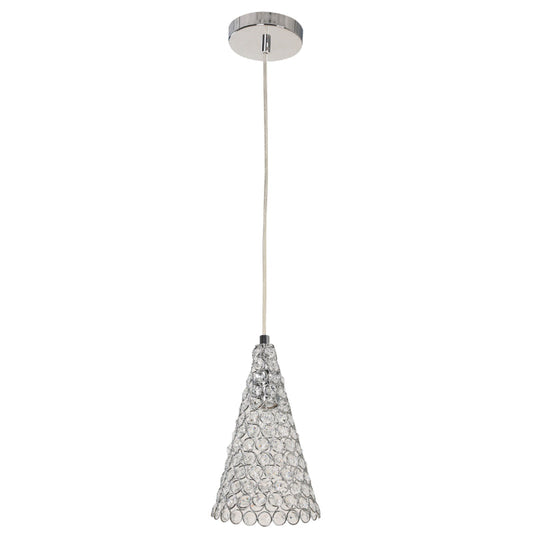 LAMP. COLGANTE CROMO 1L E27 40W