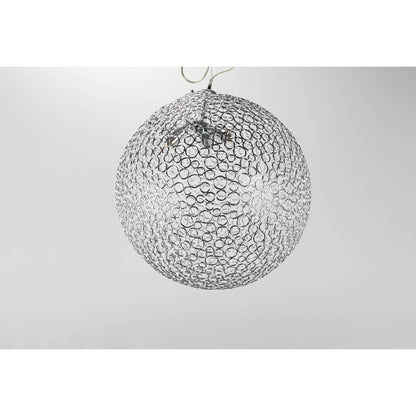 LAMP. COLGANTE PLATEADO 3L E27 60W