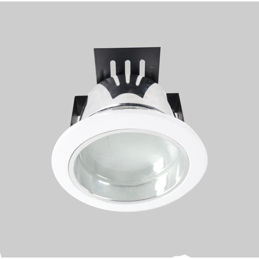 LAMP.TECHO E27*2L 9W ACAB. BLANCO