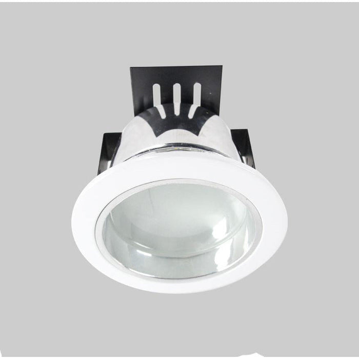 LAMP.TECHO E27*2L 9W ACAB. BLANCO