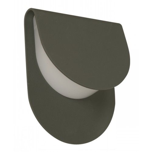 LAMP. LED EXT. DE PARED GRIS 12W 100-240V 3000K