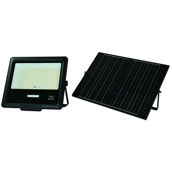 LAMP. LED REFLECTOR SOLAR NEGRO 400W 3.2V 4000K CONTROL REMOTO