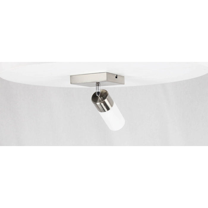 LAMP. TECHO NÍQUEL SATINADO 1L E27 60W