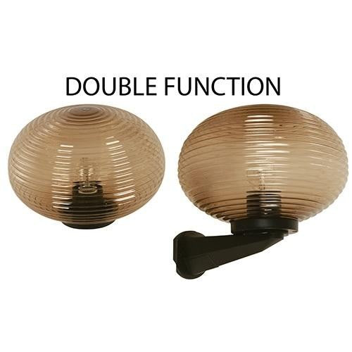 LAMP. EXT. PARED NEGRO 1L E27 60W (CONVERTIBLE A POSTE)