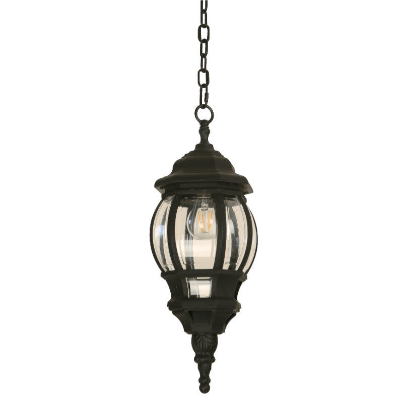 LAMP. EXT. COLGANTE NEGRO 1L E27 10W