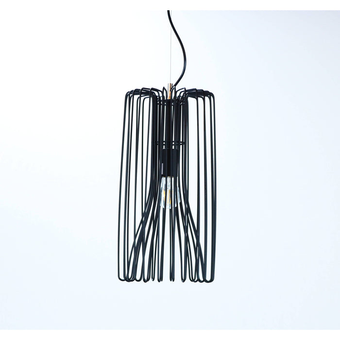 Lámpara Techo Negro 1L E27 40W