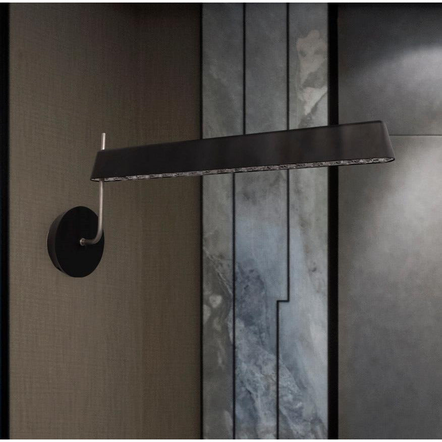LAMP. LED PARED CRISTAL INSIDE/OUT NEGRO 24W