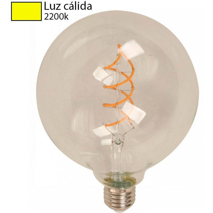 BOMBILLO LED FILAMENTO G125 E27 4W 85-265V 2200K