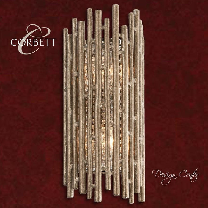 LAMP. PARED CRISTAL GEISHA BRONCE 2L E12 60W