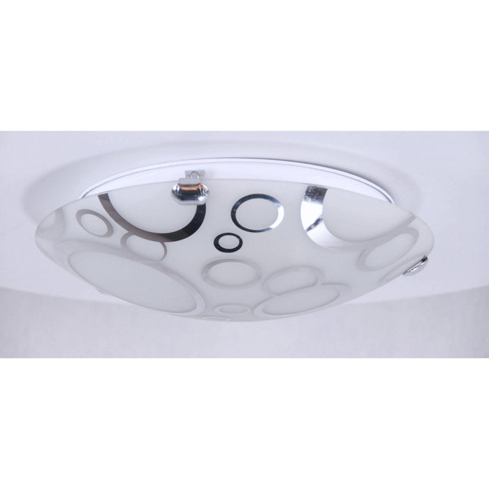 LAMP. TECHO CROMO 2L E27 60W