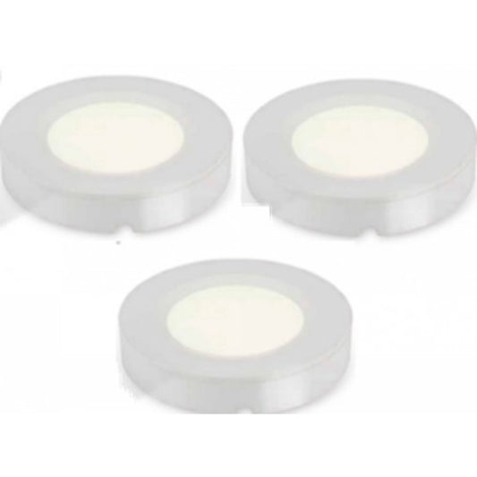 LAMP. LED DE GABINETE NEGRO 2W 100-240V 3000K 3 PIEZAS