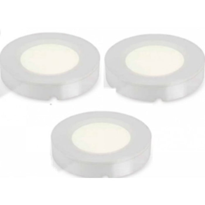 LAMP. LED DE GABINETE NEGRO 2W 100-240V 3000K 3 PIEZAS