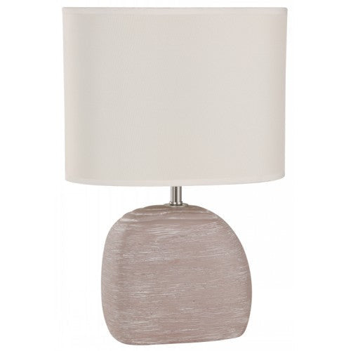 Lámpara Mesa Gris 1L E27 60W