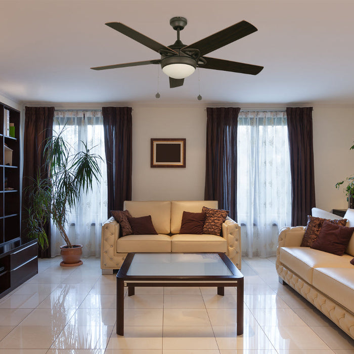 VENTILADOR DE TECHO 52" BRONCE 2L E27 40W