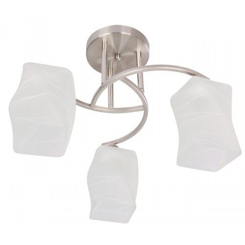 Lámpara Techo Níquel Satinado 3L E27 40W