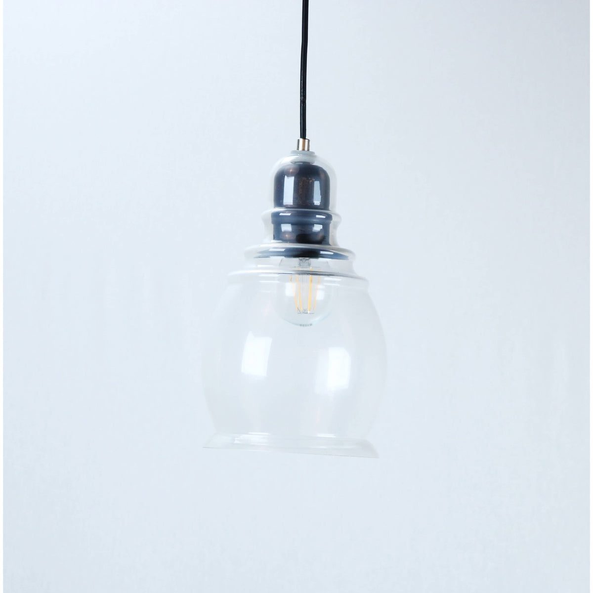 LAMP. COLGANTE NEGRO 1L E27 40W