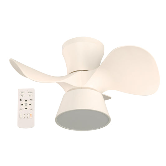 VENTILADOR LED DE TECHO BLANCO 22" DC 22W 100-240V 3000K/4000K/6500K CONTROL REMOTO
