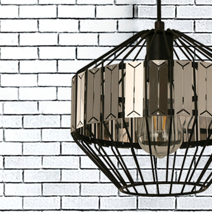 Lámpara Colgante Negro 1L E27 40W