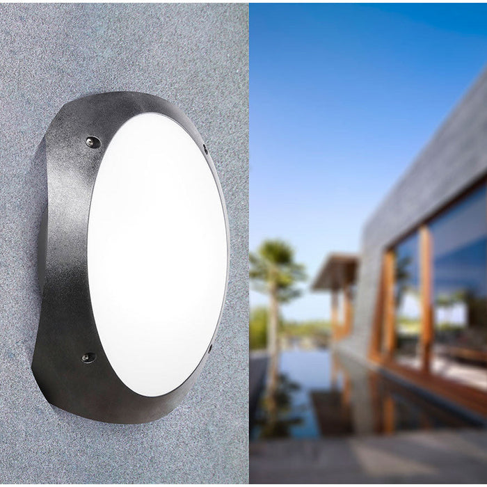 LAMP. EXT. PARED CECCHI NEGRO 1L E27