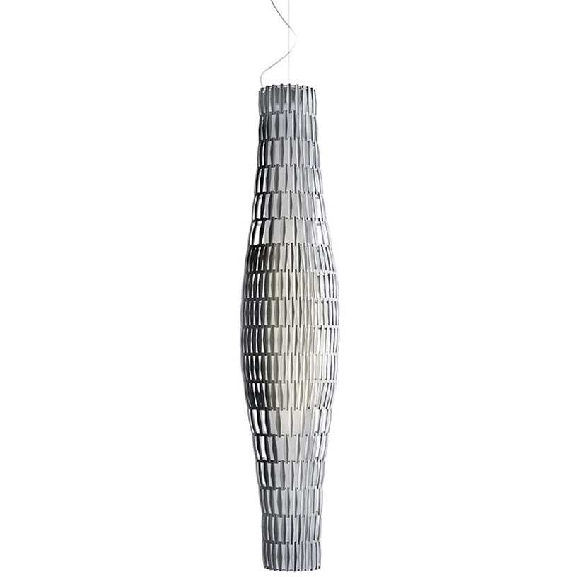 LAMP. COLGANTE TROPICO VERTICAL CROMO 1L