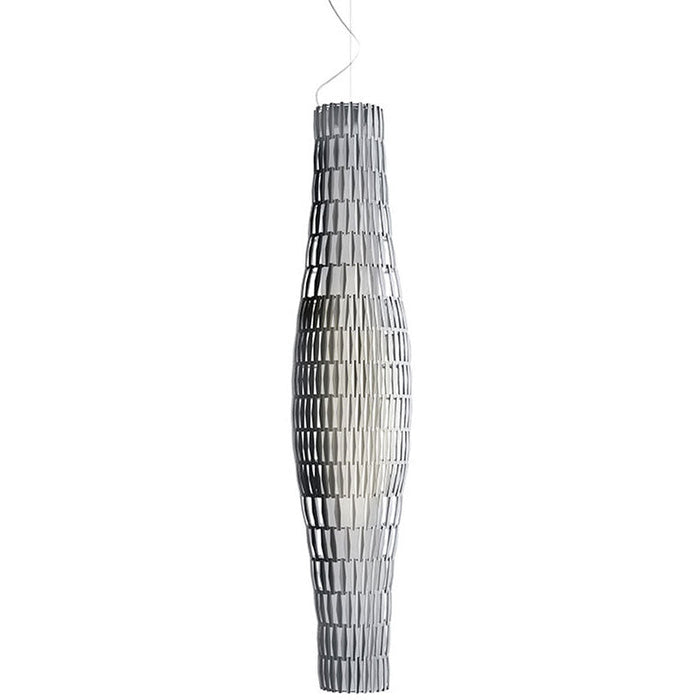 LAMP. COLGANTE TROPICO VERTICAL CROMO 1L