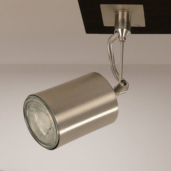 Lámpara Techo Niquel Satinado 3L Gu10 50W N/B