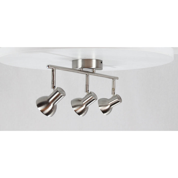 LAMP. LED TECHO REFLECTORA NÍQUEL SATINADO 3L 6W 85-265V 3000K