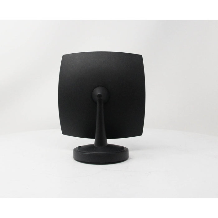LAMP. LED EXT. PARED NEGRO 1L 8W 85-265V 3000K 2 PIEZAS