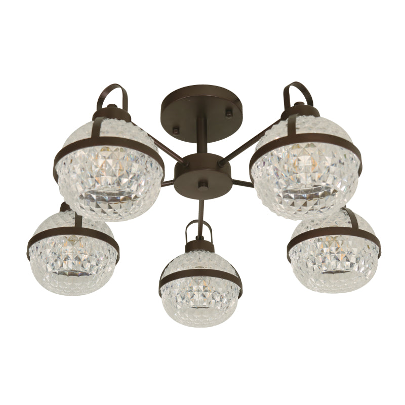 LAMP. TECHO BRONCE 5L E27 10W
