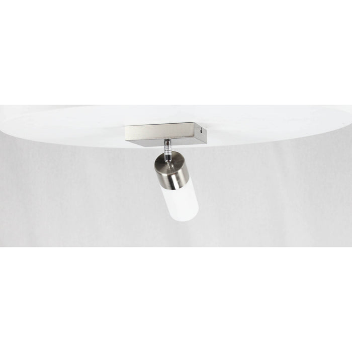 LAMP. TECHO NÍQUEL SATINADO 1L E27 60W