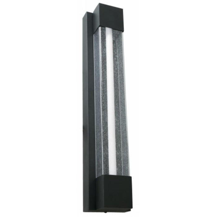 LAMP. LED EXT. DE PARED NEGRO 12W 100-240V 2700K