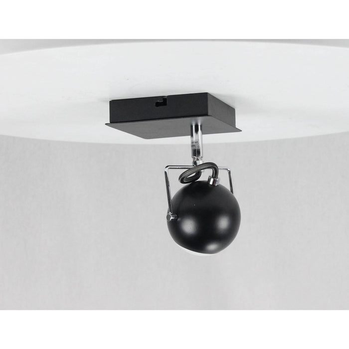 LAMP. LED TECHO REFLECTORA NEGRO 1L 6W 85-265V 3000K