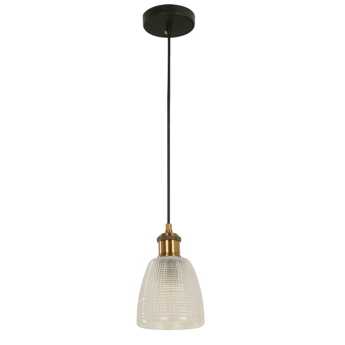 LAMP. COLGANTE NEGRO 1L E27 60W
