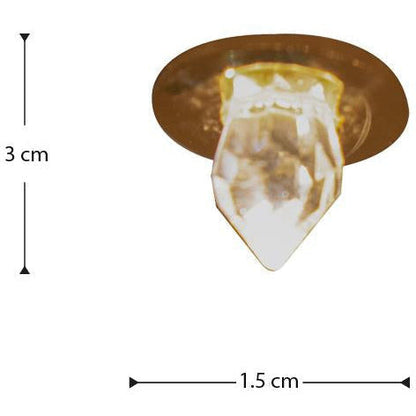 CRISTAL STARLED COMPONENTE 12MM DORADO