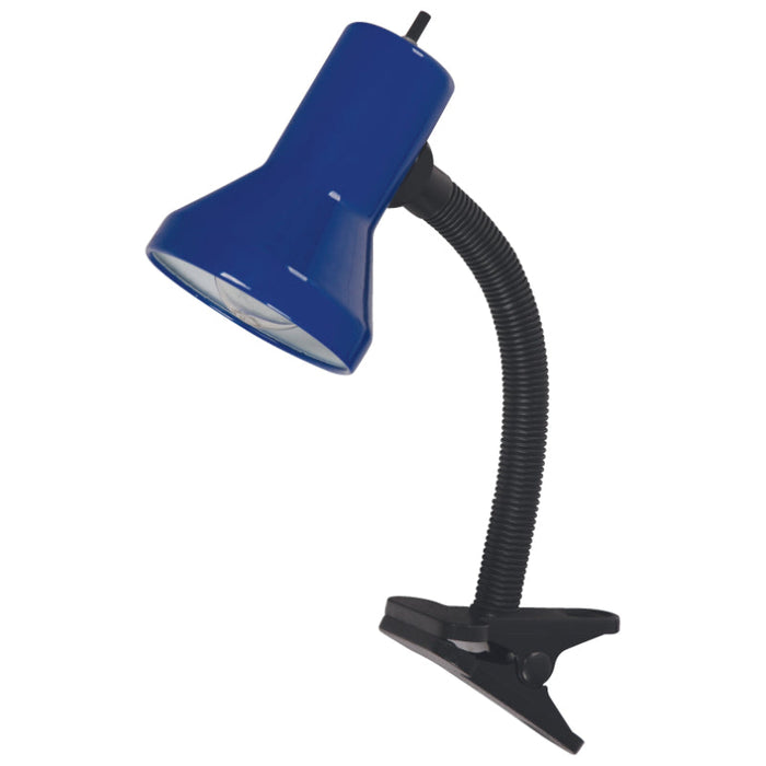 LAMP. ESCRITORIO DE HORQUILLA AZUL Y NEGRO 1L E27 40W