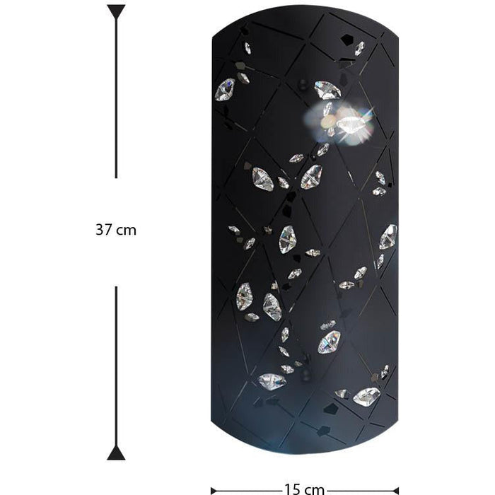 LAMP. PARED APTA NEGRO 2L G9 40W
