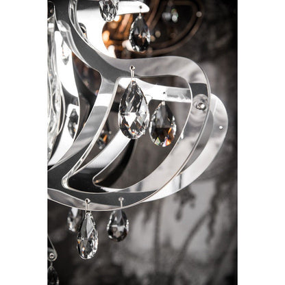 LAMP. COLGANTE LILLIBET PLATEADO 1L E14 40W
