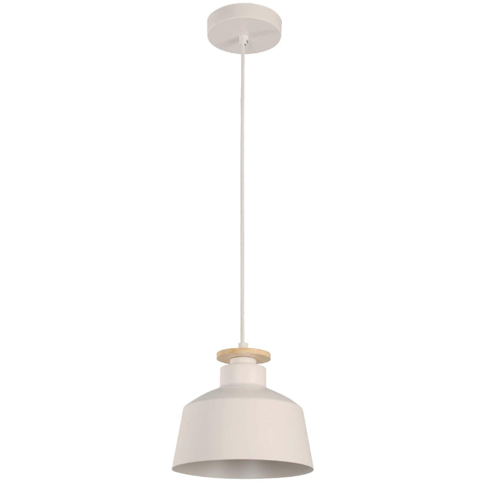 LAMP. COLGANTE BLANCO 1L E27 40W
