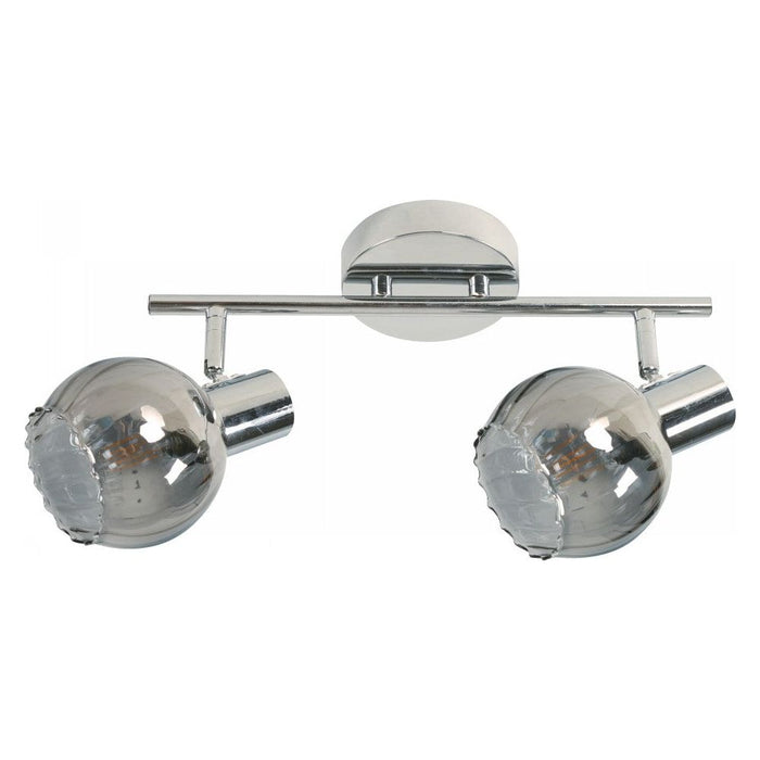 Lámpara Techo Reflectora Cromo 2L E14 40W